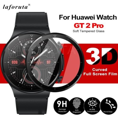 Soft Tempered Glass for Huawei Watch GT 2 Pro Protective Film 3D Full Cover Screen Protector GT2 Pro Smartwatch Accessories