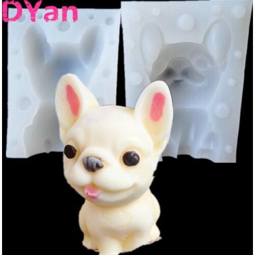 New 3D Chihuahua Mousse Mould Fondant Cake Chocolate Mould DIY Baking Decoration Mould A1562