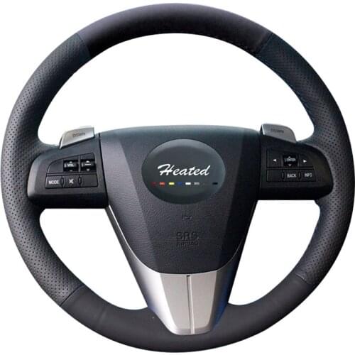 Braid on the Steering Wheel Cover for Mazda 3 Axela 2008-2013 Mazda CX-7 CX7 2010-2016 Mazda 5 2011-2013 For Mazda 6 GH