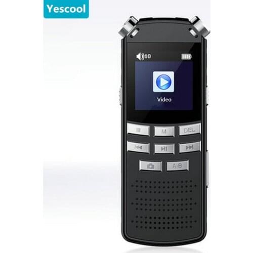 Yescool A70 Professional Digital Voice Recorder Audio Recording Micro Cameras voice video recorder dictaphone MP3 Player