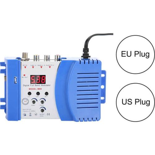 M69L RF Modulator AV-RF AV-TV Converter VHF UHF 110-240V Modulator RF Modulator AV TO RF Converter