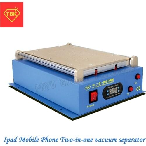 TBK 968 14 inch Manual Separator For smartphone/tablet pc Repair Machine Lcd Touch Screen Glass Separate,Built-in pump separator