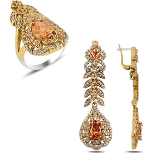 Silver 925 Sterling Zircon Cubic Zirconia Authentic Set