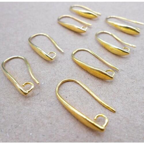 High-end quality 10pcs / K GOLD sterling silver craft earrings found DIY jewelry ear earrings accessories