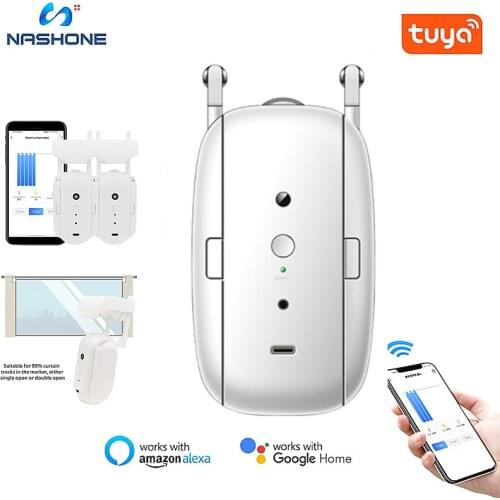 Tuya Smart Electric Curtain Track silence Zigbee Smart Electric Curtains Track robot for Alexa Google Home