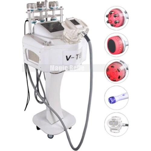 Fat Dissolving Vacuum Roller Cavitation Rf Machine Skin Lifting anti wrinkles with 5 Heads