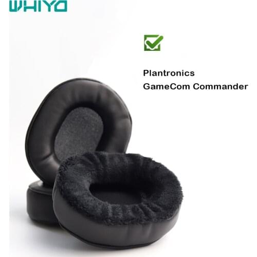 Whiyo Replacement Velvet Ear Pads for Plantronics GameCom Commander Headset Parts Earmuff Cover Cushion Pillow