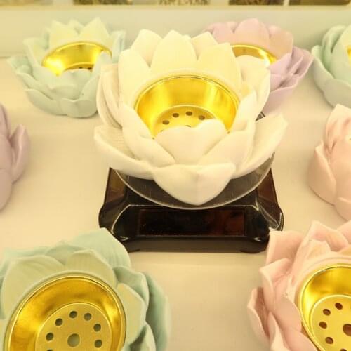 10PCs Arab Censers Flower Ceramic Incense Stick Holder Aromatherapy Censer For Home Office Living Room Teahouse Incense Burners
