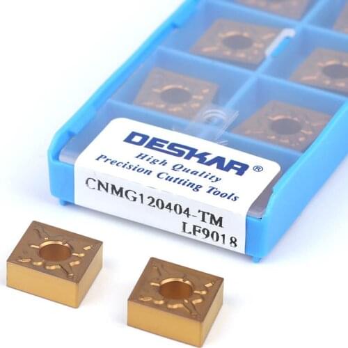 10Pcs CNMG120404-TM LF9018 CNMG120408 CNC Lathe Cut Turning Tools Blade Carbide insert Machining Steel Parts Special Of Material