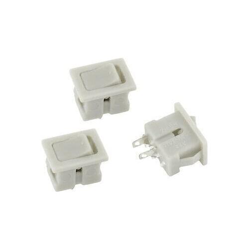 Free shipping !3 Pcs 2P 2 Position Plastic Shell SPST Fan Rocker Switch 1A 250VAC