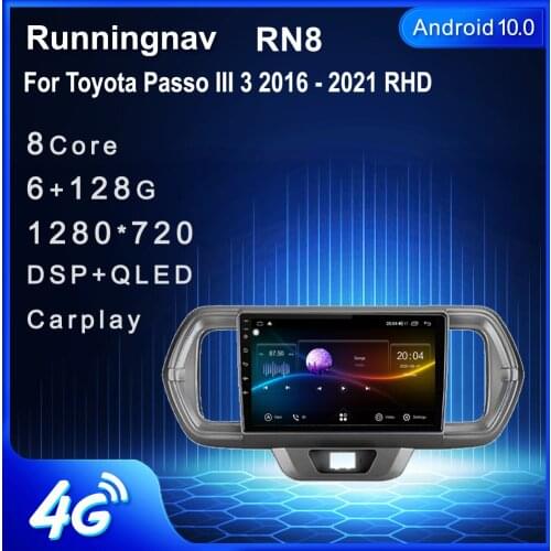 Android 10.1 For Toyota Passo III 3 2016 2017 2018 2019 2020 2021 RHD Car Radio Multimedia Video Player Navigation GPS RDS