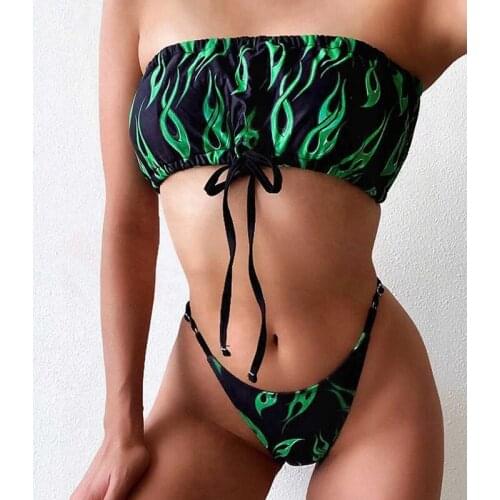 Bandeau Bikini Swimwear 2 Piece Swimsuit Bathing Suit Women Biquini Swimming Suit for Women Maillot De Bain Femme Swim Suit