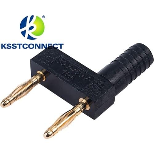BP121 Black Red Gold plated 2mm Connecting Banana Plug conversion connectors