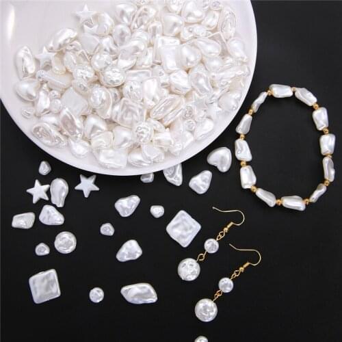 DIY Jewelry Making Irregular Imitation Pearls Beads Cute ABS Beads for DIY Necklace Earrings Hairclip Bracelet Accessories