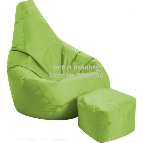 Cover only No Filler - green living room furniture bean bag sofa chair,outdoor garden beanbag sofa set home furniture