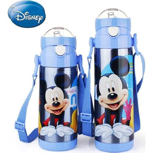 Disney Mickey Mouse Minnie Childrens Thermos Mug with Straws for Men and Women Large Capacity Stainless Steel Water Cup
