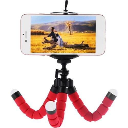 Mini Flexible Sponge Octopus Tripod Portable Phone Camera Holder Bracket For Mobile Phone Smartphone For Gopro Camera Accessory