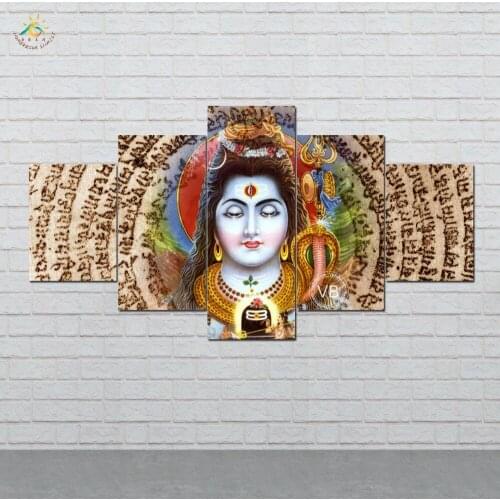 Lord God Wall Art HD Prints Canvas Art Painting Modular Picture And Vintag Poster Canvas Painting Home Decor 5 PIECES