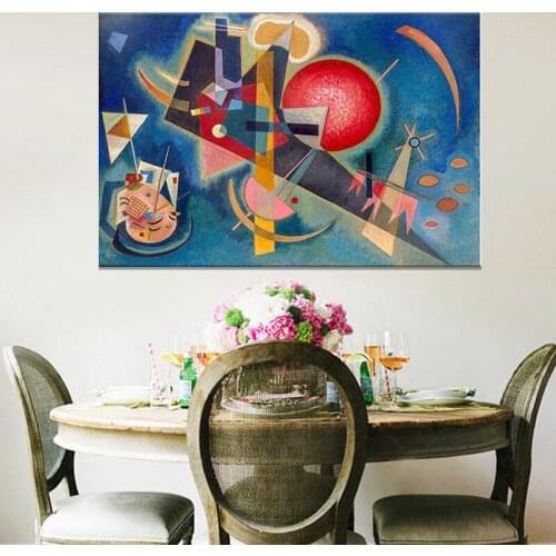 Im Blau Art Print by Wassily Kandinsky Canvas Painting For Living Room Home Decoration Oil Painting On Canvas Wall Painting