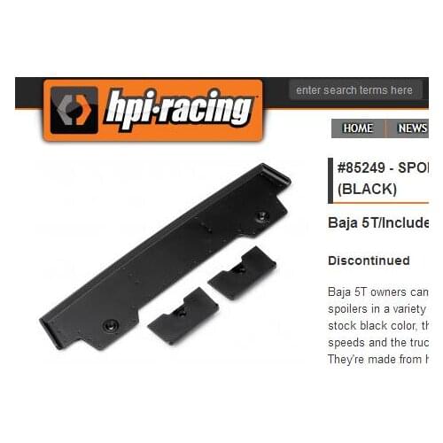 HPI Heckspoiler Set - 85249 - rear wing set, Heck Spoiler