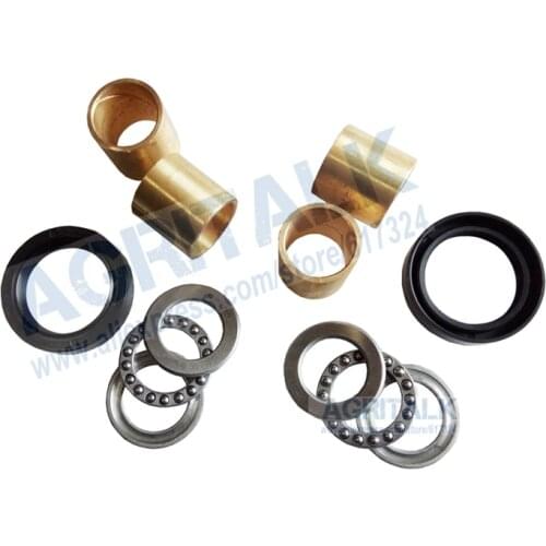 Set of bearing, seals and bushings for steering knuckle of Fengshou estate tractor FS180-3, part number