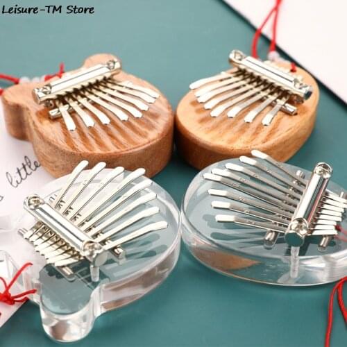 8 Key Mini Kalimba Exquisite Finger Thumb Piano Marimba Musical Good Accessory Pendant Gift