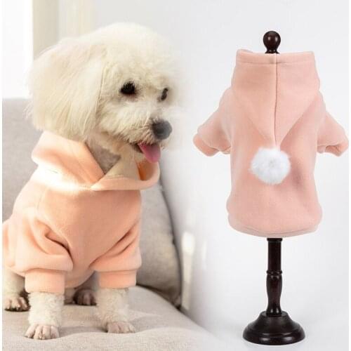 Fashion Focus On New Winter Dog Hoodie Sweatshirts Warm Dog Clothes for Small Dogs Chihuahua Coat Clothing Puppy Cat Custume