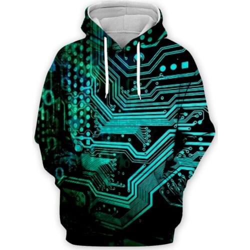Man Hoodie Electronic Chip Hip Hop Men 3d Full Print Hoodies Harajuku Punk Pullover Unisex Sweatshirts Hood Jacket Streetwear 05