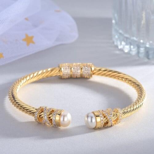 New simple design opening adjustment sand gold bracelet womens fashion versatile bracelet Jewelry