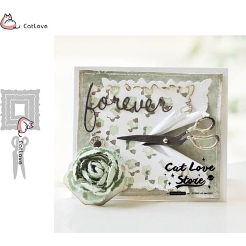 Scissors Background Metal Cutting Dies Stencil For DIY Scrapbooking Paper Card Decorative Craft Dies Embossing Die Cuts New 2019