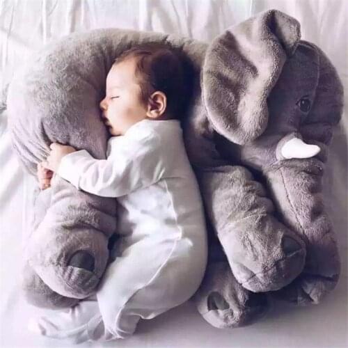 One Piece Cute 5 Colors Elephant Plush Toy With Long Nose Pillows PP Cotton Stuffed Baby Cushions Soft Elephants Toys 40cm/60cm