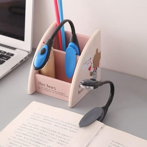Portable Flexible LED Book Light Clip-On Type Bright Reading Lamp Bedroom Mini Illumination Lights for Book Reader
