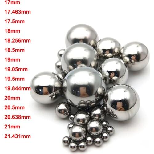 2pcs 17/17.463/17.5/18/18.256/18.5/19/19.05/19.5-21.431mm High Precision Bearing Balls GCR15 Bearing Steel Smooth Solid Ball