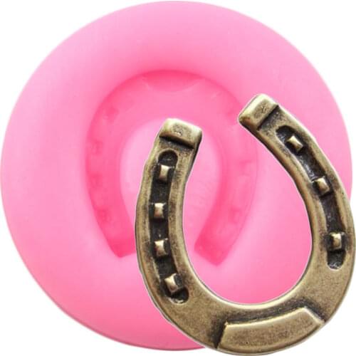 3D Horse Shoe Silicone Mold Cupcake Baking Fondant Mould Baby Party Cake Decorating Tools Candy Clay Chocolate Gumpaste Moulds