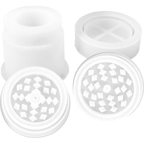 Spice Grinder Silicone Mold Round Jar Bottle Resin Casting Mold Epoxy DIY