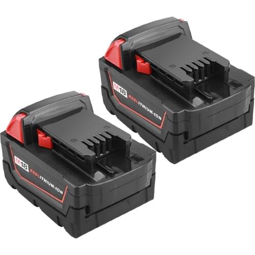 18V 6.0Ah lithium ion power tool battery replacement for Milwaukee M18 48-11-1811 48-11-1815 48-11-1820 or charger