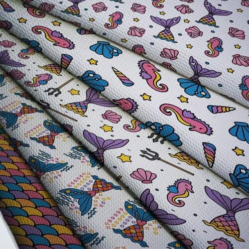 50cm*140cm Valentines Day Printed Printed Bullet Texture Liverpool Fabric For clothing Stretch Knit Fabric For Hair Band L15028