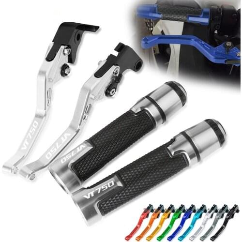 Brake Handle Clutch Levers Motorcycle Thruster Grip Handle Bar Cap End Plugs For HONDA VT750 AERO 2004 2005 2006 2007 2008 2009