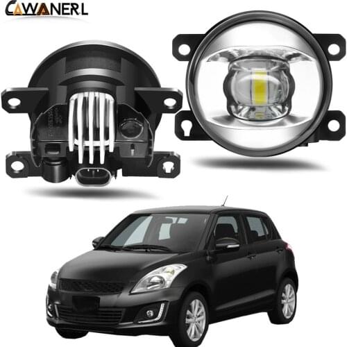 Fog Light Assembly For Suzuki Swift MZ EZ Hatchback 2005-2015 Car Right + Left LED Lens Fog Lamp Daytime Running Light 30W 12V