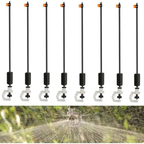 360 Degrees Rotating Nozzle G Type Nozzles with Stakes Connectors Irrigation Spray Micro Hanging Fogger Garden Watering Cooling