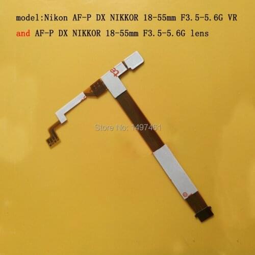 2PCS Focus and Aperture Flex cable For Nikon AF-P DX Nikkor 18-55mm f/3.5-5.6G VR lens(Compatible "VR" lens)