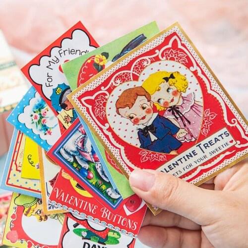 40 Pcs/pack Kawaii Square Girls Boys Stickers Journal Planner Scrapbooking Decorative Stickers DIY Craft Photo Album Party Favor