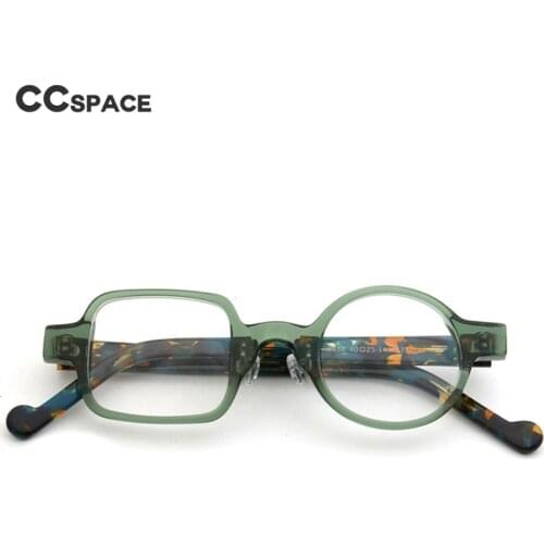 49558 Square Round Retro Plate Glasses Frame Men and Women Optical Fashion Computer Eyeglasses Flat Mirror
