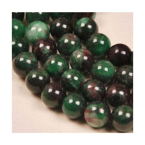 +++818 beads 10MM Green Emerald Round Loose Bead 15" AAA
