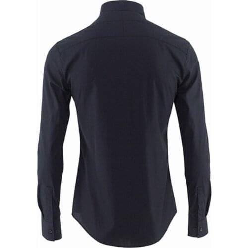 Free Shipping Fashion Design Mens Patchwork Color Dress Shirt Long Sleeve 100% Cotton Shirt Male Tops Casual Slim Shirts Clothes