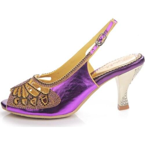 G-SPARROW 2018 Summer New Purple High-heeled Peep Toe Wedding Sandals Womens Shoes Stiletto Heels