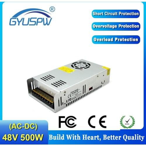 Switching Led Power Supply 48v 10.4a 500w AC 220v to 48v DC Power Supply Power Source 48v