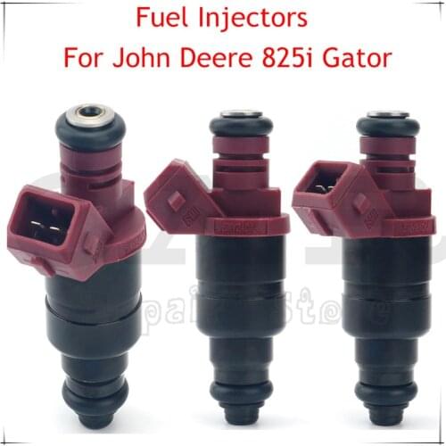 3PCS Fuel Supply Injection for John Deere 825i Gator UTV 3 Cylinder Engine Fuel Injectors 5WY2404A MIA11720