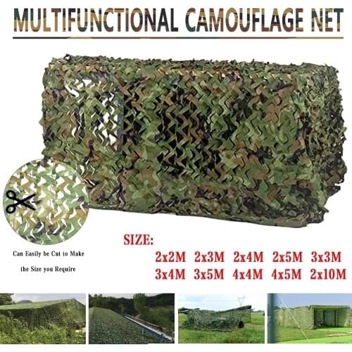 2m x 10m, 4m, 3m, 1.5m x 3m, 5m, 7m Solar Shelter, Hunting Military Camouflage Nets, Forest Army Camouflage Net, Camping Shelter