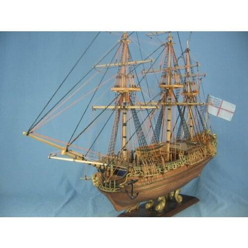 NIDALE model Sacle1/50 British silk-stocking Royal yacht model kit HMS Royal Caroline 1749 Ship model kit